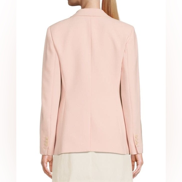 NEW Theory Staple Classic Crepe Single-Button Blazer pink salt - Picture 7 of 7